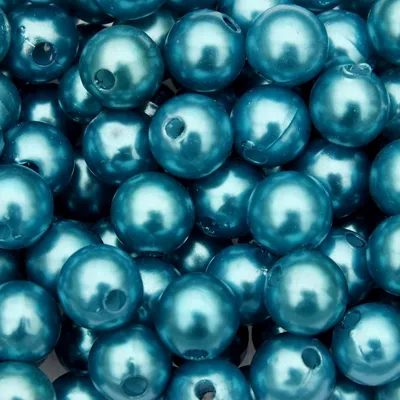 Produktbild von Perlen - Kunstperlen - Wachsperlen Ø 8mm / 250 St. / Farbe: Türkis