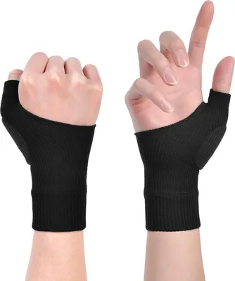 Image de Gants de compression pour l'arthrite ACWOO avec gel et orthèse du pouce
