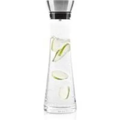 Obrázok produktu pre Famanu kanvica na vodu s objemom 1 liter, s filtrom z nehrdzavejúcej ocele – sklo – 10 x 10 x 35 cm