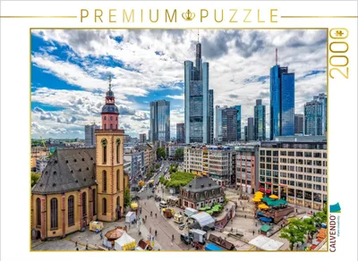 Produktbild von CALVENDO Puzzle Frankfurt Hauptwache und Katharinenkirche | 2000 Teile Lege-Größe 90 × 67 cm Foto-Puzzle für glückliche Stunden