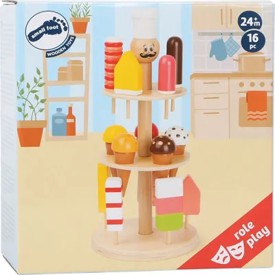 Produktbild von Small Foot  -  Houten Luigi IJskraam, 16dlg.