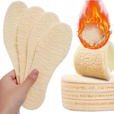 Produktbild von Einlegesohlen für Schuhe - für Winterschuhe - Warm - thermisch - mit Fell - Zuschneidbar - 42-43