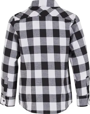 Zdjęcie produktu dla Dětská košile Urban Classics Boys Koszula w kratę Flanell czarny/biały - 110/116