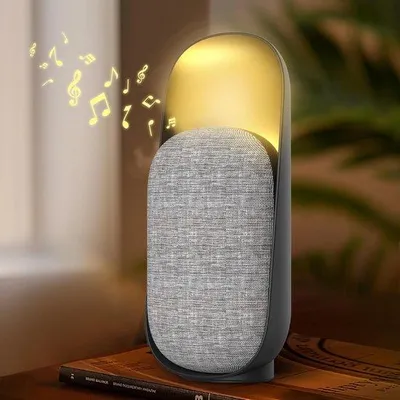 Produktbild von LED-Nachtlamp mit Bluetooth-Funktion und Weißgeräuschmaschine, Dimmbar, USB-Ladbar, für Schlafzimmer