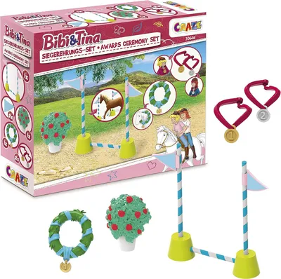 Produktbild von Craze Bibi und Tina Preisverleihung Spielset - Kinder Spielset für Pferdefiguren, Bibi und Tina Spielzeug ab 3 Jahre 30646, Award Ceremony Set 30646