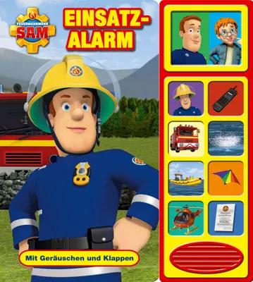 Produktbild von Feuerwehrmann Sam - Einsatzalarm,Klappen-Geräusche-Buch
