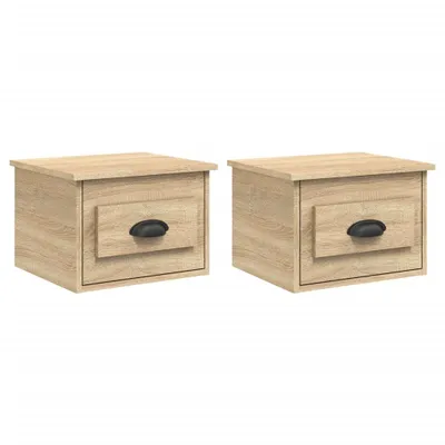 Obrázek produktu pro Nástěnné noční stolky 2 ks dub sonoma 41,5 x 36 x 28 cm
