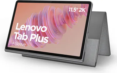Produktbild von Lenovo Tab Plus Tablet, 11,5 Zoll, 128 GB, 8 GB RAM, Grau, Android 14, Wi-Fi 5, Bluetooth 5.2, Mediatek Helio G99, Schnellladung (90 Min.)