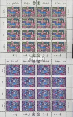 Produktbild von Briefmarken UNO - Wien 1983 Mi 36Klb-37Klb Kleinbogen (kompl.Ausg.) postfrisch Menschenrechte Hundertwasser