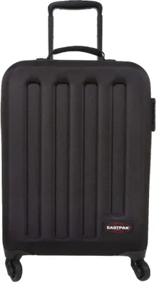 Produktbild von Eastpak Tranzshell S Trolley Schwarz, 54 x 39 x 20 cm, Handgepäck (IATA), Hybrid-Hartgepäck (innovativer Schaumstoff-Gewebe-Mix), nahezu unverwüstlich, TSA-Zahlenschloss, 4 Rollen (360° drehbar), 2 Packkammern mit Reißverschlusstrennwänden