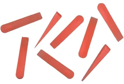 Productafbeelding van Tegel Wiggen van Kunststof, Rood, Set van 500 Stuk