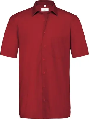 Produktbild von GREIFF Herren Hemd Regular Fit 1/2 Arm 6666-1120-50 Gr. 43/44 rot