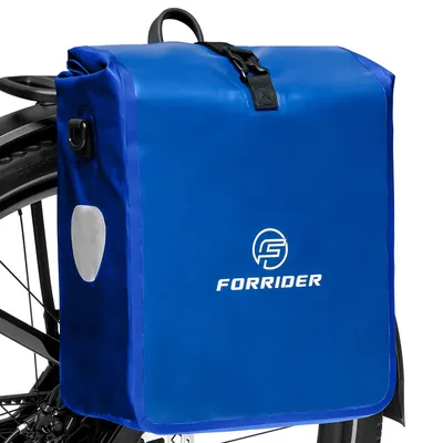 Produktbild von Fahrradtasche Basic 22L-Wasserdichte Gepäckträgertasche perfekter Allrounder - blau