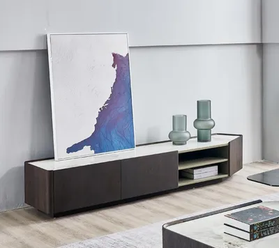 Zdjęcie produktu dla kredens rtv lowboard do salonu drewniany lowboard nowoczesny design