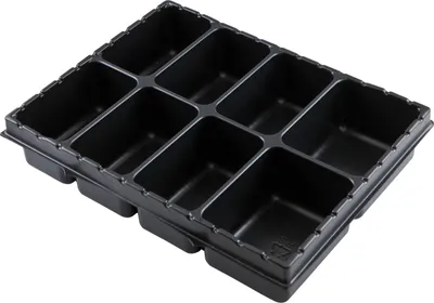 Produktbild von Tiefzieheinsatz Einlage für Sortimentskoffer i-Boxx aus Harkunststoff 8-fächer