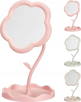 Immagine prodotto di Specchio decorativo con fiori 29 cm, vari colori