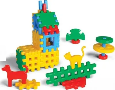 Zdjęcie produktu dla Klocki Konstrukcyjne Maly Domek 31El Worek 00987.