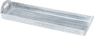Produktbild von Tablett - Grau - Weiß - Zink - 40 x 12,5 cm