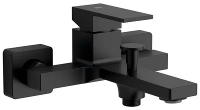 Obrázok produktu pre Nástenná vaňová batéria CUBEMIX, matná čierna