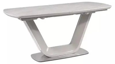 Immagine prodotto di FURNLUX Tavolo da pranzo Anna, colore grigio, 160 cm / Colore principale: Grigio / Dimensioni: 160 x 76 x 90 cm