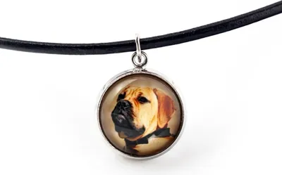 Produktbild von Bullmastiff - Halskette mit Anhänger mit Ihrem Foto, handgefertigt, handgefertigter Schmuck der Marke Art-Dog