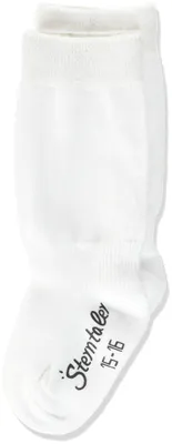 Immagine prodotto di Calzini per bambini unisex, marca Sterntaler, confezione doppia, modello calzini lunghi fino al ginocchio, colore bianco, taglia 17-18