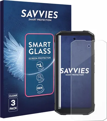 Produktbild von 3x Savvies Schutzglas Folie für Cubot King Kong Mini 4 9H Panzer Schutzfolie Glas Displayschutz klar transparent