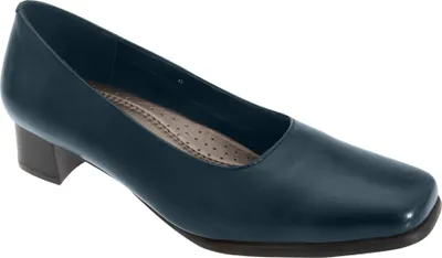 Produktbild von Comfort Plus Damen Pumps / Absatzschuhe, Leder DF484 (40 EUR) (Marineblau)