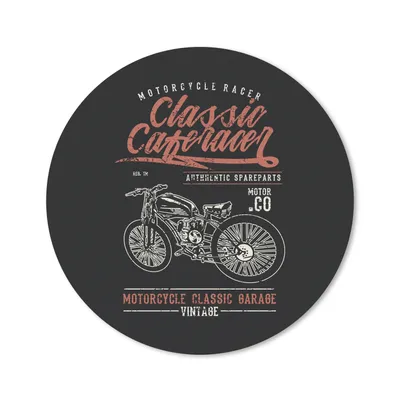 Produktbild von MuchoWow® Mauspad Mousepad Mancave - Motor - Retro - Zitate 30x30 cm - Mousepads - Maus Mat - Pad - Mausunterlage - Tischunterlage - Schreibtischmatten