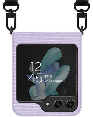 Zdjęcie produktu dla Etui Araree Canvas Diary do Samsung Z Flip5 fioletowy