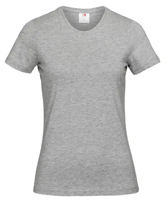 Imagen del producto de Stedman - Camiseta "Clásica" para mujer, de color melange, corte ajustado, modelo LT5031 (3XL) (Gris)