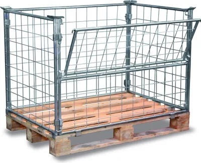 Produktbild von Variofit Palettenaufsatz Typ 64, verzinkt, Abmaße:1200x1000 mm, Nutzhöhe:1200 mm
