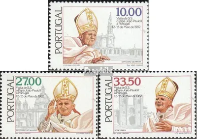 Produktbild von Briefmarken Portugal 1982 Mi 1565-1567 (kompl.Ausg.) postfrisch Papst
