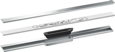 Produktbild von hansgrohe Duschrinne Drain 800mm, Fertigset, zur Wandmontage, chrom