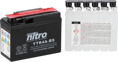Image de Batteries Nitro YTR4A-BS NTR4A-BS 2,3AH MF