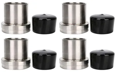 Image de Lot de 4 roulements de remorque en acier inoxydable de 6,2 cm avec accessoire de protection « Buddy Bra »