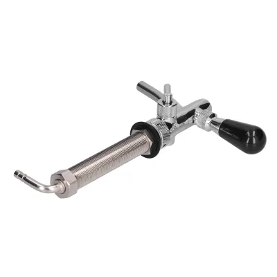 Image de Robinet à bière chromé Acier inoxydable G5/8 tige Robinet à bière pour brassage domestique