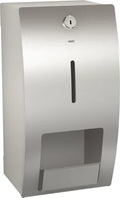 Produktbild von KWC AR WC-Doppelrollenhalter, STRATOS, Edelstahl, AP, 156x305x141 mm