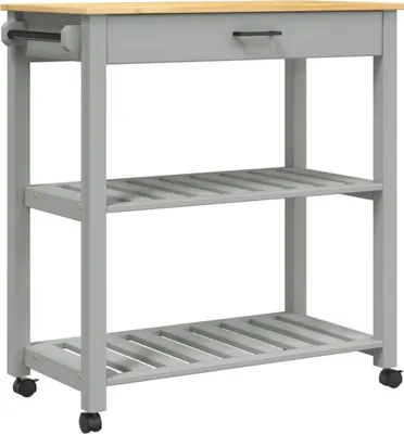 Produktbild von Küchenwagen MONZA 84x40x88,5 cm Massivholz Kiefer
