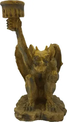 Produktbild von Kerzenständer Sitzender Gargoyle mit Fackel