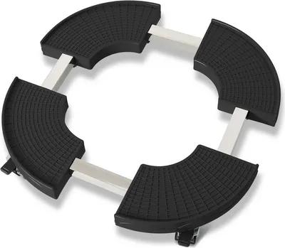Image de TolleTour TolleTour Rouleau pour plantes Rouleau pour fleurs Dessous-de-plat Mobiler Rollbrett Noir