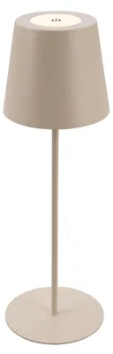 Image de Lampe de table LED sans fil tactile réglable 36x10.5 cm 2.5 W 200 lm 2700 K blanc chaud RVB IP44 hauteur ajustable USB C beige lampe interieur exterieur