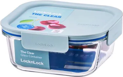 Produktbild von LocknLock "CLEAR" Quadratisches Glas 0,75 l mint