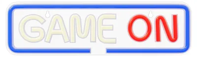 Immagine prodotto di Insegna Forever LED al neon "GAME ON" - Illuminazione decorativa multicolore - Design moderno con funzione dimmerabile