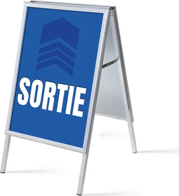Produktbild von Showdown Kundenstopper - DIN A1 - Komplett-Set - Sortie Französisch - Blau/Schwarz