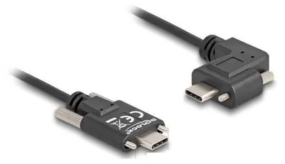 Image de DELOCK USB Kabel C -> C St/St mit Schrauben gewinkelt  3.00m