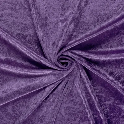 Produktbild von Samtstoff 0,5m Schritte - Meterware 147 cm breit – Velvet Stoff viele Farben | Dekostoff, Polsterstoff & Nähstoff 043 Violett