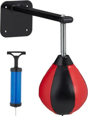 Produktbild von Kunstleder Punchingball mit Wandhalterung, Boxball, Speedball für Büro & Zuhause