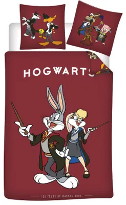 Zdjęcie produktu dla Zestaw pościeli Hogwarts Looney Tunes 135 x 200 cm