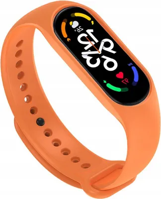 Image de Bracelet de remplacement en silicone pour Xiaomi Smart Band 7 Bracelet Orange